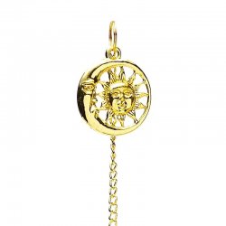 Metal, Pendulum Gold Sun & Moon