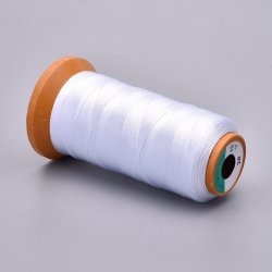 Polyester Tråd, Vit Rulle Stor