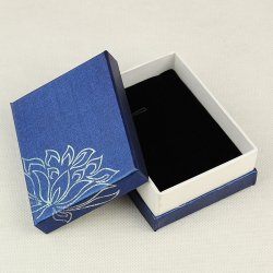 Gift box, Dark blue with silver print