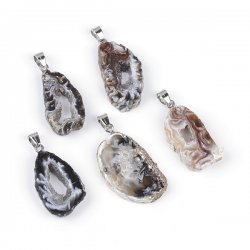 Agate, Geode/ Druzy Pendant