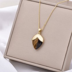Tigeröga, Halsband Droppe Guld
