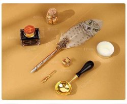 Writing Set, with Feather pen