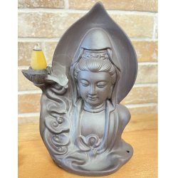 Incense Holder, Backflow Serine Buddha