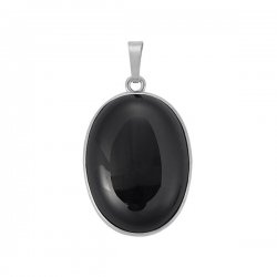 Obsidian, Black Pendant Oval