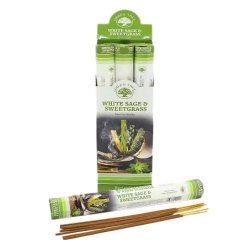 Rökelsepinnar, Green Tree White Sage & Sweetgrass Box
