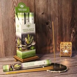Rökelsepinnar, Green Tree White Sage & Sweetgrass