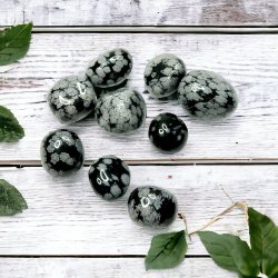 Obsidian, Snöflinge Cuddle Stone Storpack