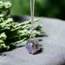 Halsband, Med Stenbur Silver