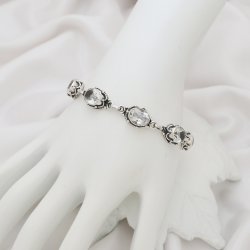 Bergkristall, Armband i Sterling Silver