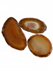Agat, Naturlig Orange Skiva