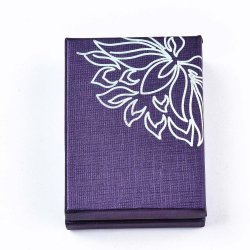 Jewelry Box, Purple with Silver decoration