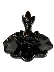 Incense, Holder Backflow Lotus on Water leaf