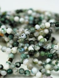 Agat, Moss Armband Rund