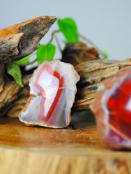 Agate, Red Sashe River Half Polished
