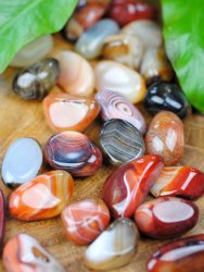 Agate, Silk Tumbled Big pack