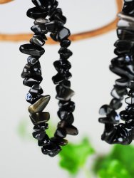 Obsidian, Regnbåge Armband Chips