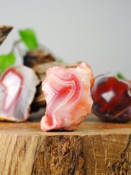 Agate, Red Sashe River Half Polished