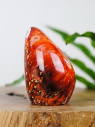 Agat, Röd Blomster Fri form