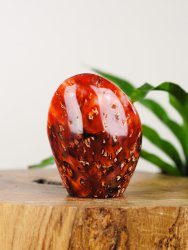 Agat, Röd Blomster Fri form