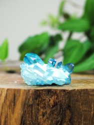 Aqua Aura kvarts, Äkta Kluster HK