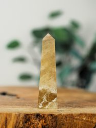 Citrin, äkta Spets Obelisk