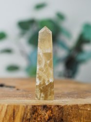 Citrin, äkta Spets Obelisk