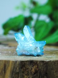 Aqua Aura kvarts, Äkta Kluster HK