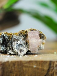 Apatite, Pink on Matrix