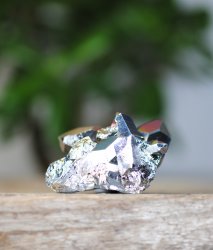 Aura Titan quartz, Cluster