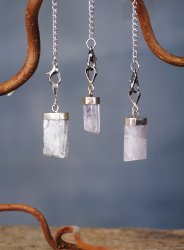 Kunzite, Pendant with Sterling Silver