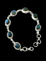 Labradorite, Bracelet in Sterling Silver