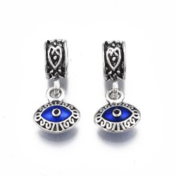 Pendant, Metal Evil Eye Bigpack