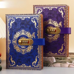 Note book, with combination lock