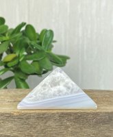 Agate, Blue lace Pyramid with Druzy