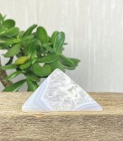 Agate, Blue lace Pyramid with Druzy