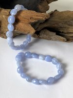 Chalcedony, Blue Bracelet Nuggets Large