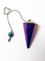 Hematite, Plated Pendulum Cone