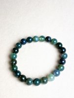 Agat, Moss Armband Rund