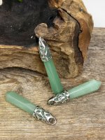 Aventurine, Green Crystal Pendant Long