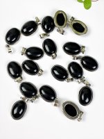 Obsidian, Black Pendant Oval