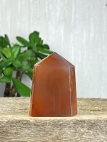 Agate, Red lace Point with Druzy