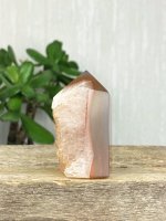 Agate, Red lace Point with Druzy