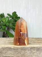 Agate, Red lace Point with Druzy