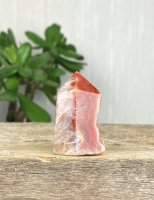 Agate, Red lace Point with Druzy