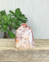 Agate, Red lace Point with Druzy