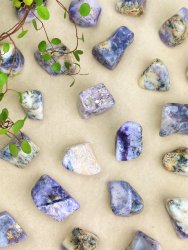 Opal, Purple Dendritic Tumbled