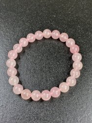 Rosenkvarts, Armband Rund