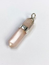 Rosenkvarts, Hänge Bullet Sterling Silver