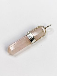 Rosenkvarts, Hänge Bullet Sterling Silver