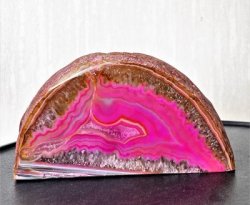 Agate, Pink Tea Light Holder